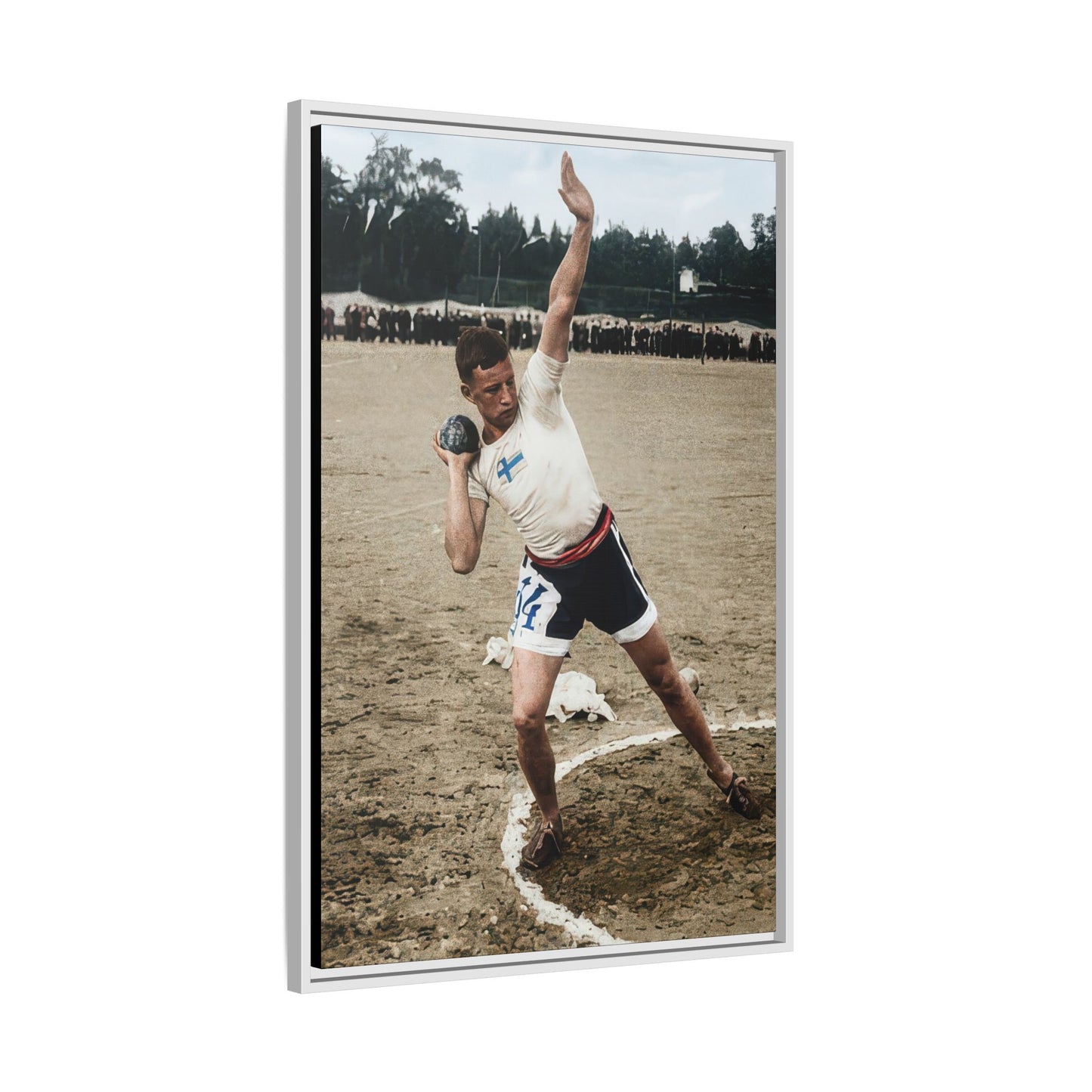 athlétisme 037 | Framed Vintage Photo - Matte Canvas
