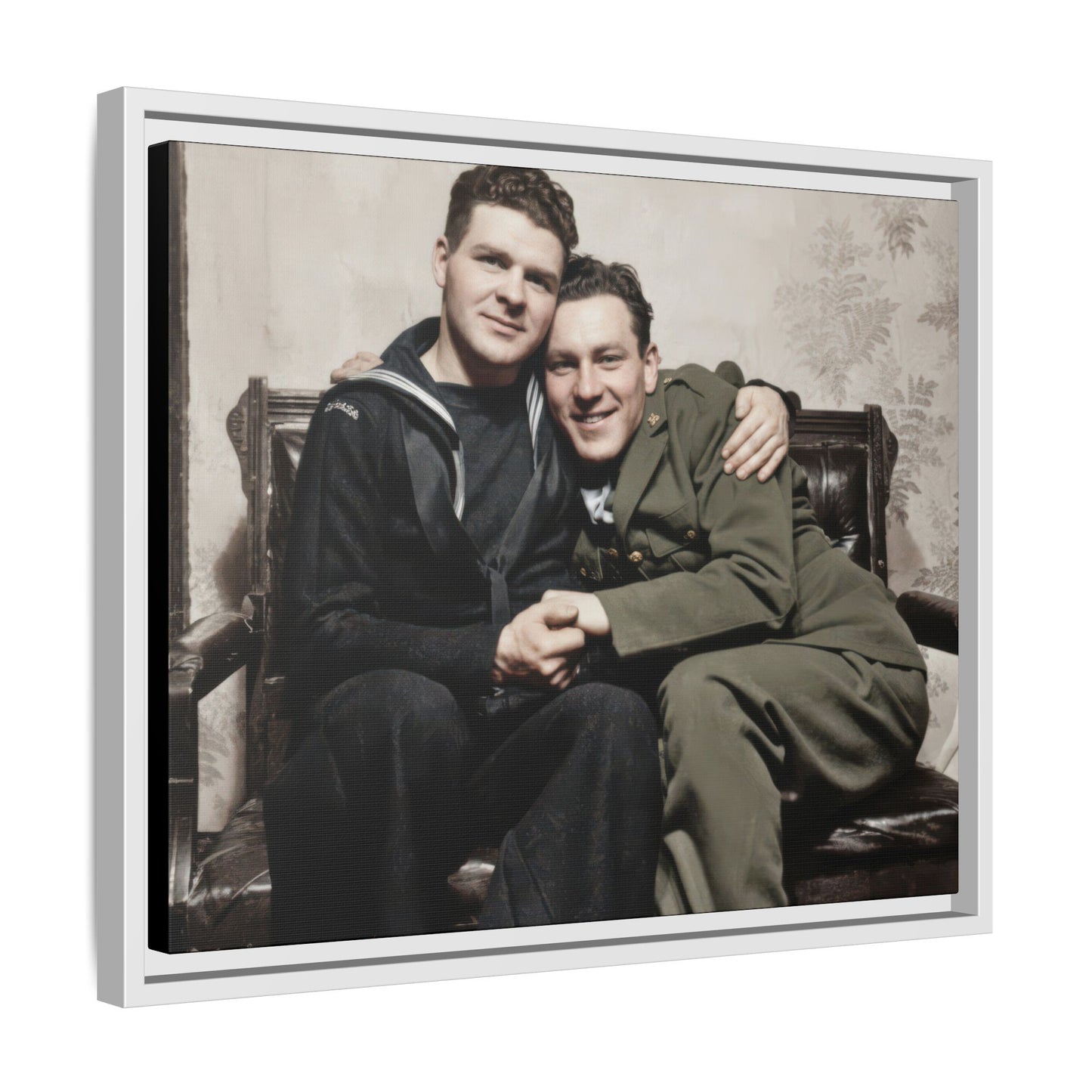 paire 087 | Framed Vintage Photo - Matte Canvas