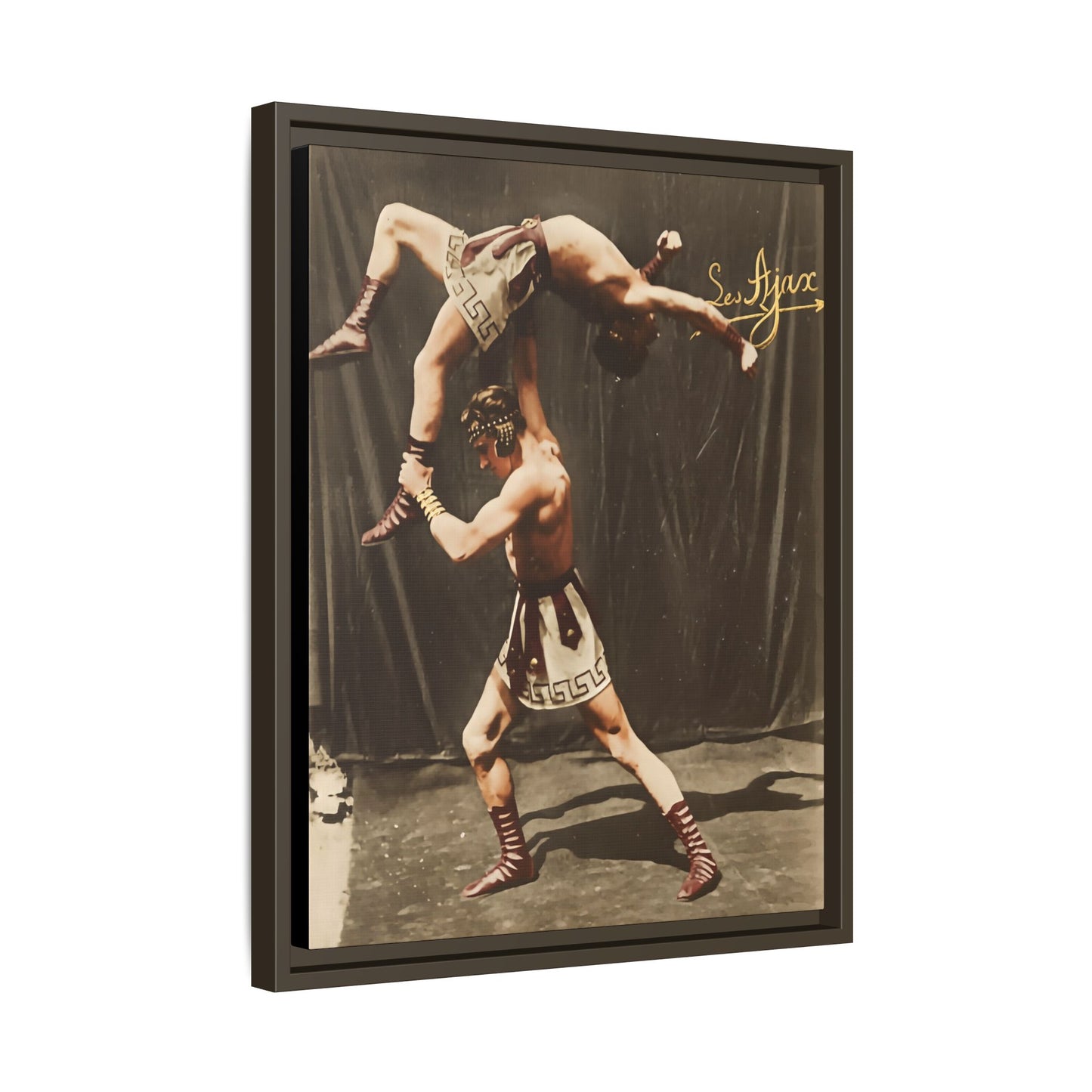 athlétisme 012 | Framed Vintage Photo - Matte Canvas