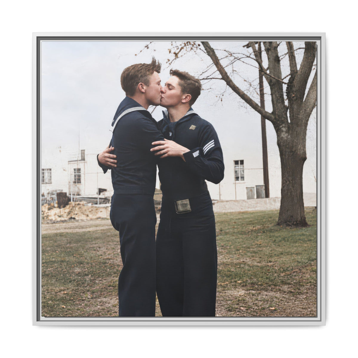paire 034 | Framed Vintage Photo - Matte Canvas