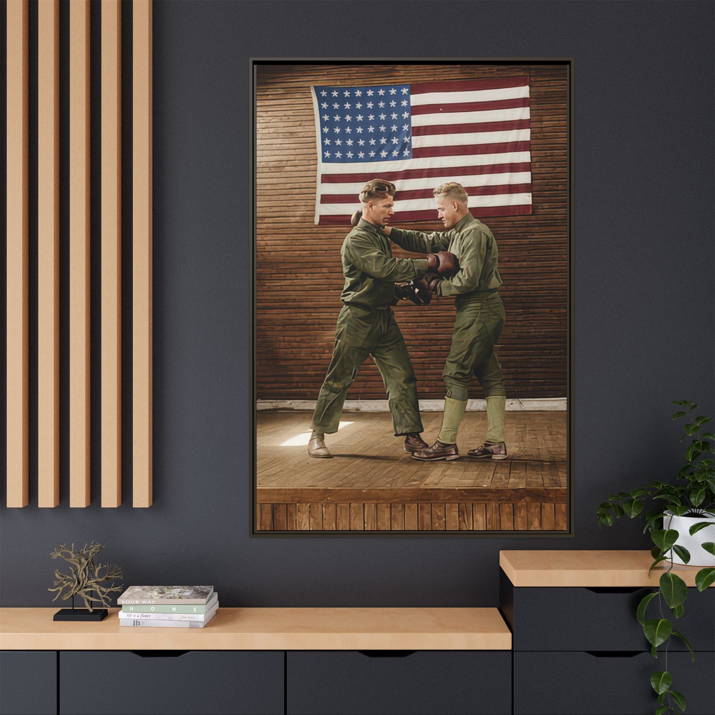 athlétisme 034 | Framed Vintage Photo - Matte Canvas