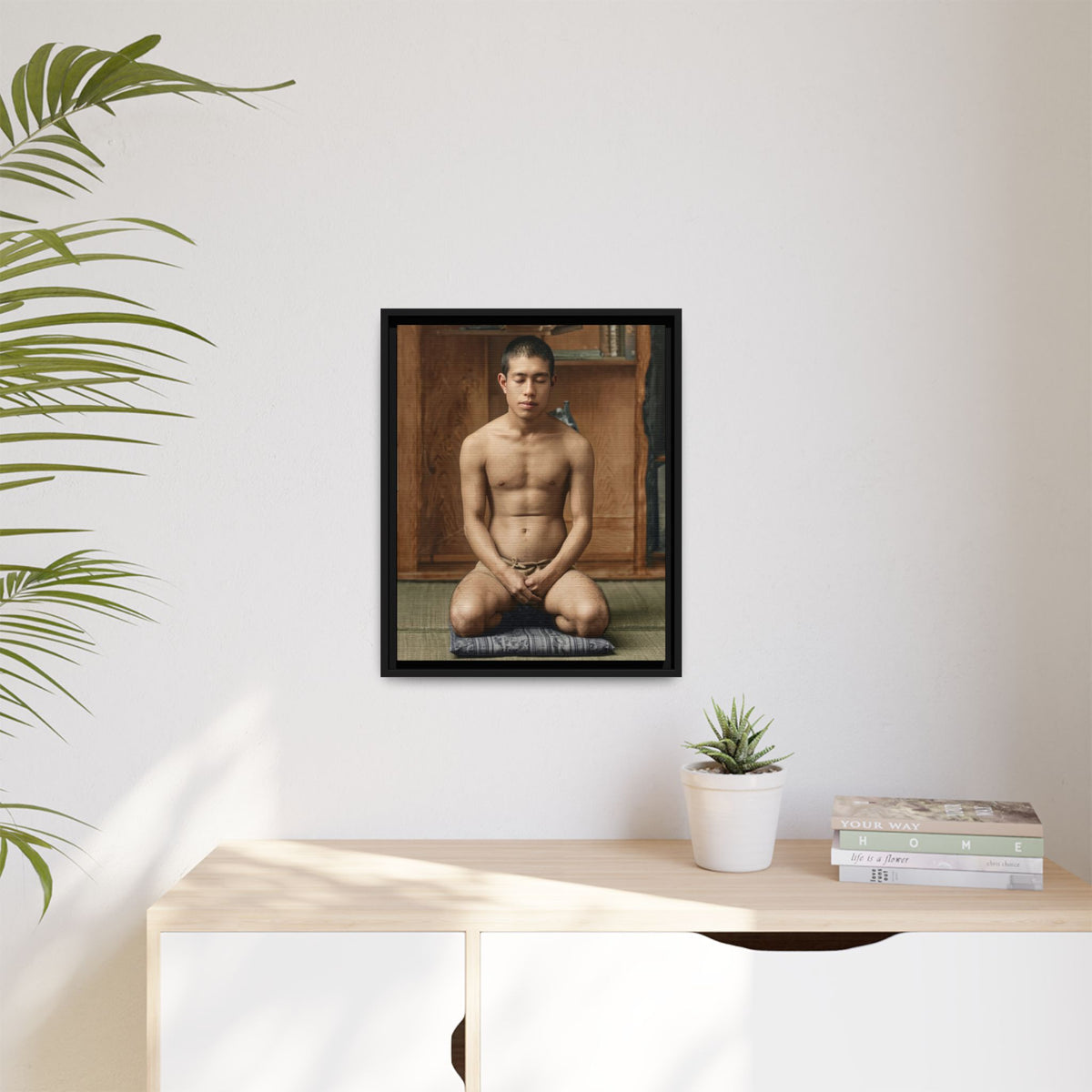 celibataire 025 | Framed Vintage Photo - Matte Canvas