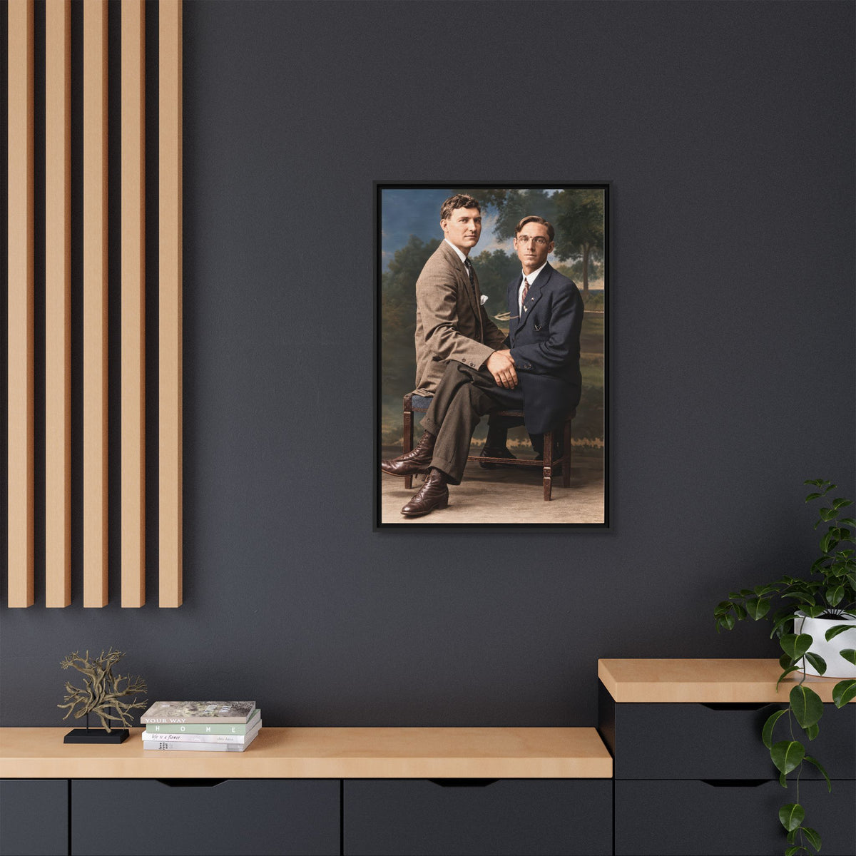 paire 165 | Framed Vintage Photo - Matte Canvas