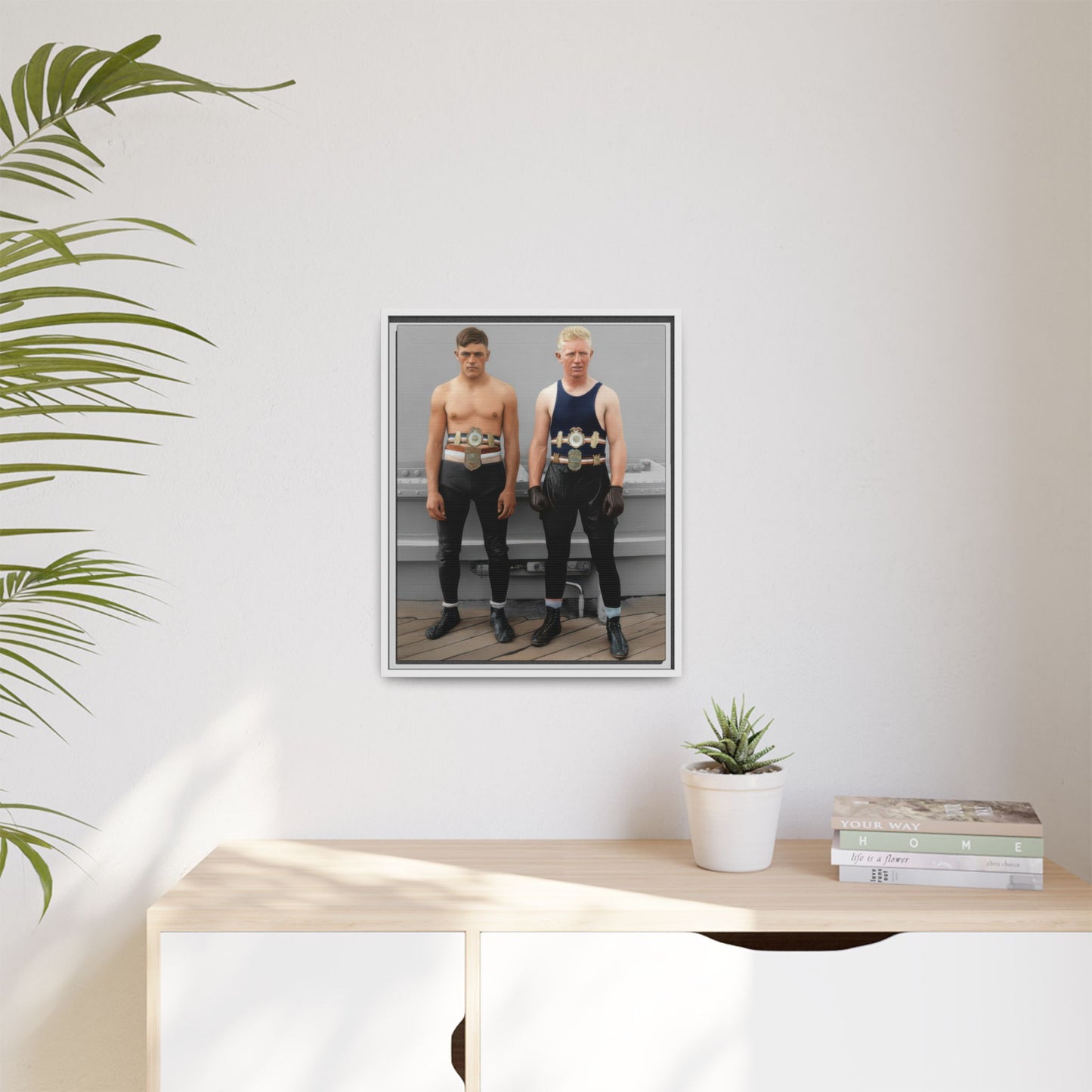 athlétisme 002 | Framed Vintage Photo - Matte Canvas