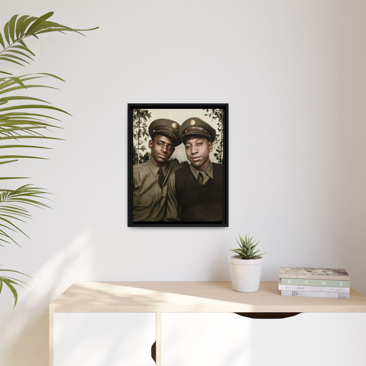 paire 152 | Framed Vintage Photo - Matte Canvas