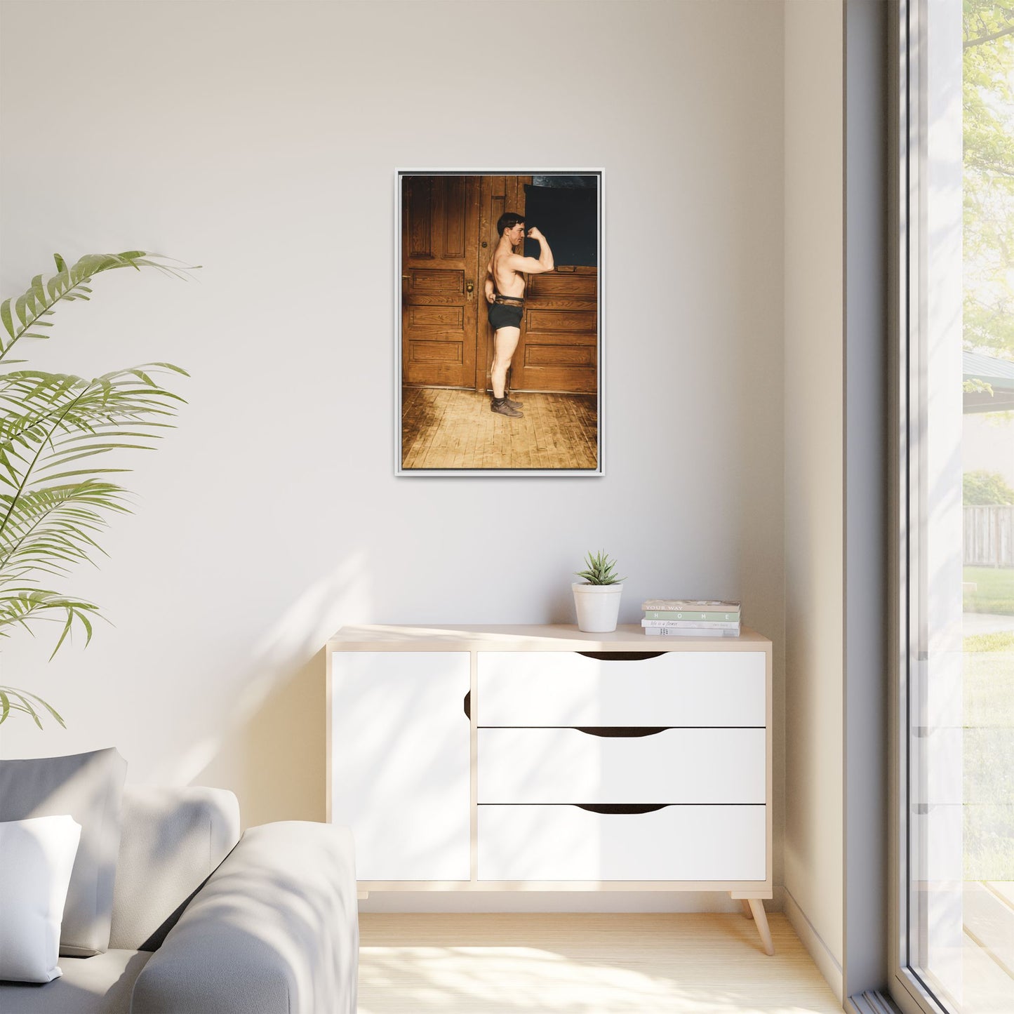 athlétisme 023 | Framed Vintage Photo - Matte Canvas