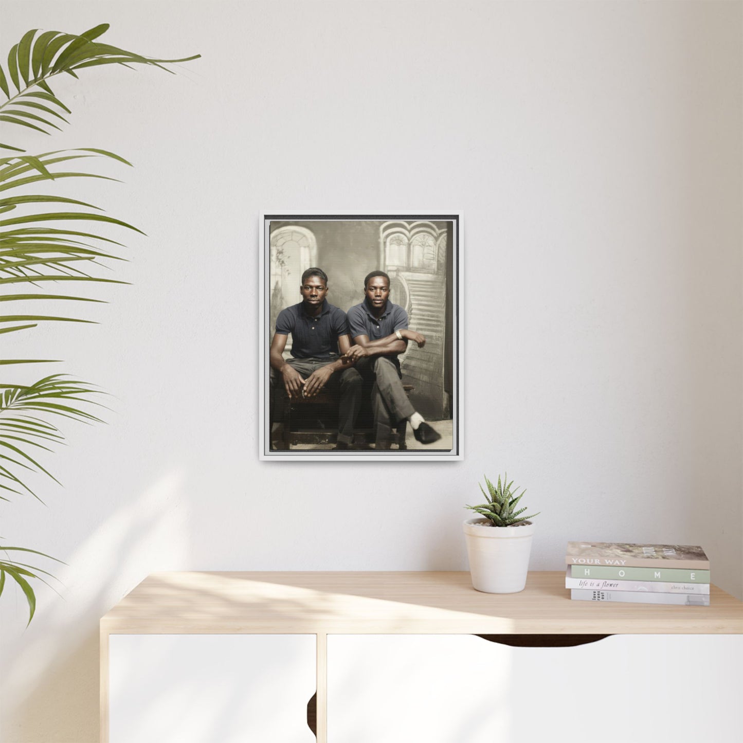paire 044 | Framed Vintage Photo - Matte Canvas
