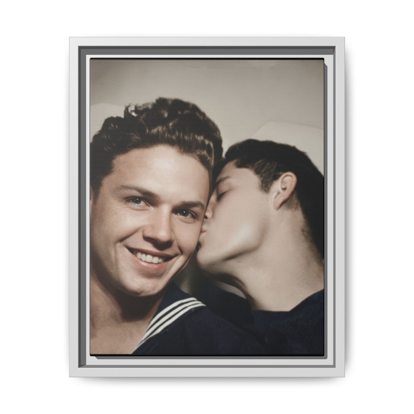 paire 035 | Framed Vintage Photo - Matte Canvas