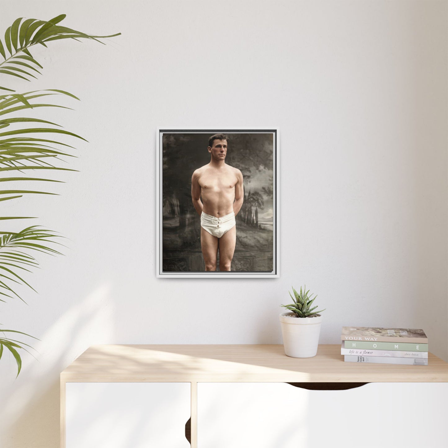 athlétisme 017  | Framed Vintage Photo - Matte Canvas