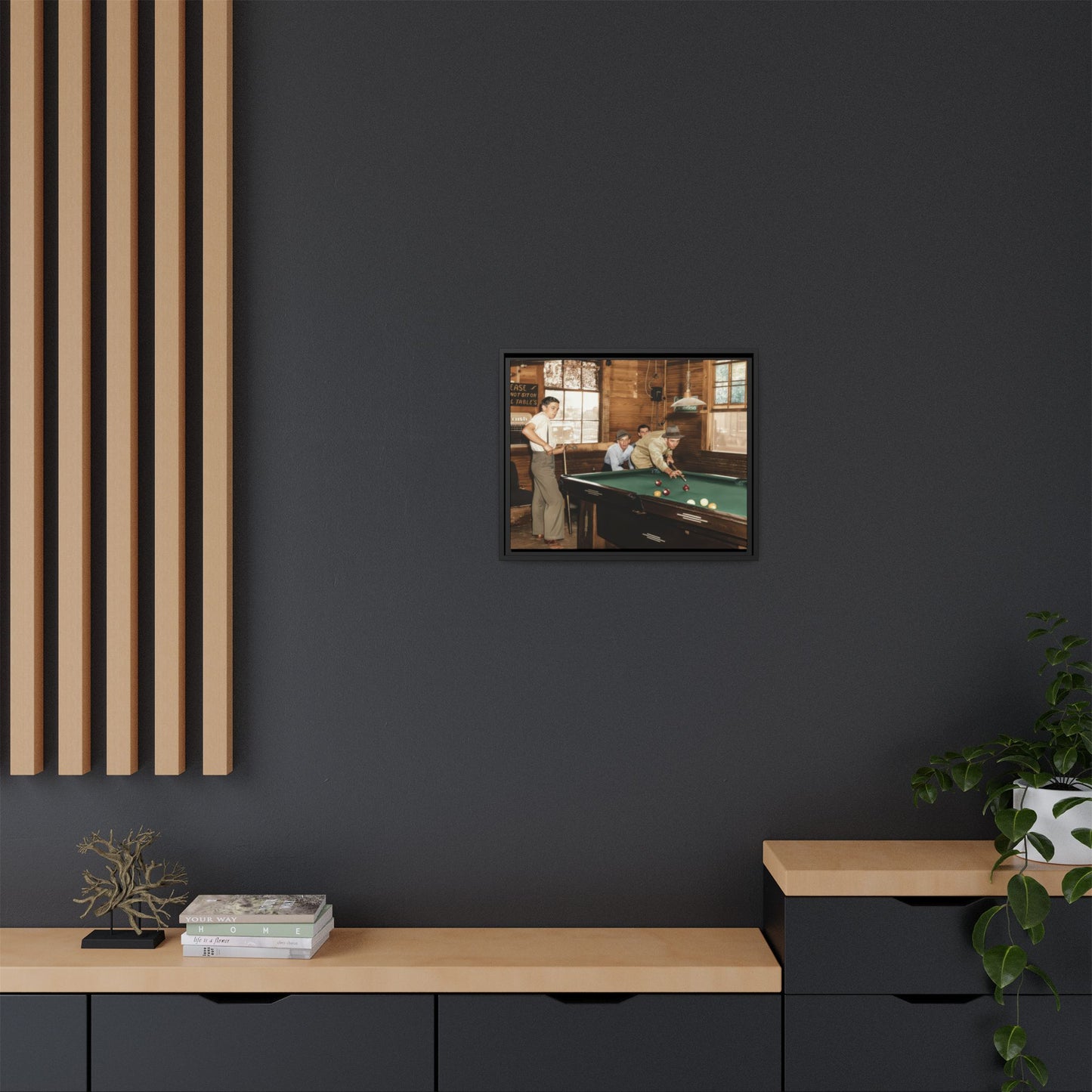 hommes 024 | Framed Vintage Photo - Matte Canvas