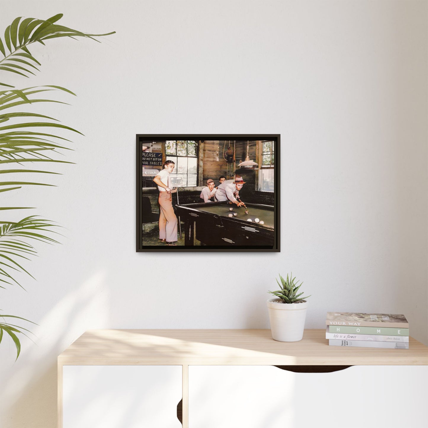 hommes 024 | Framed Vintage Photo - Matte Canvas