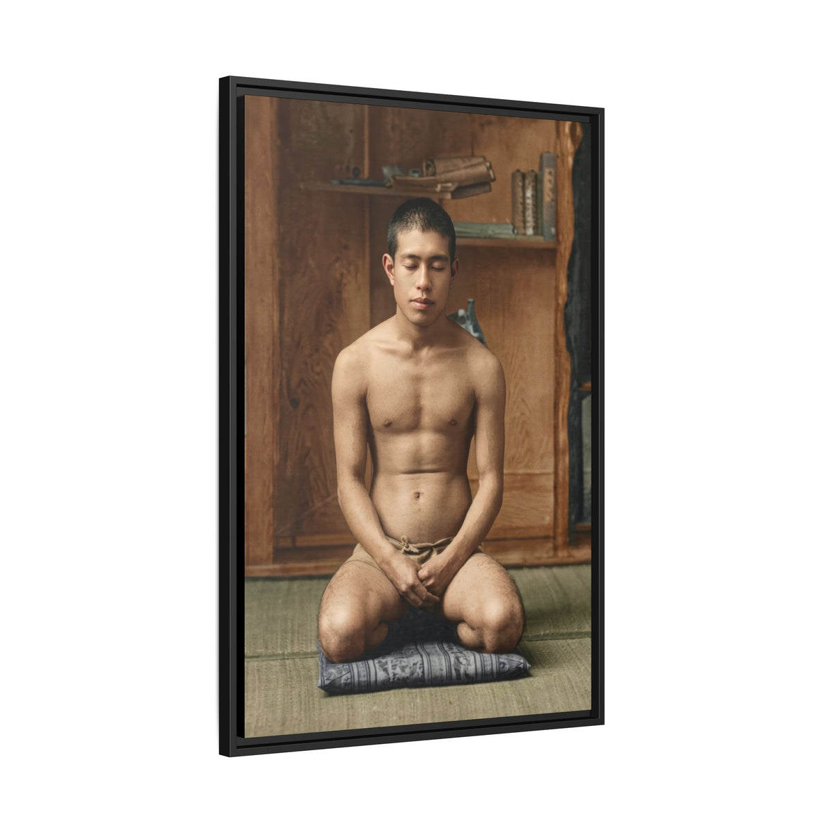 celibataire 025 | Framed Vintage Photo - Matte Canvas