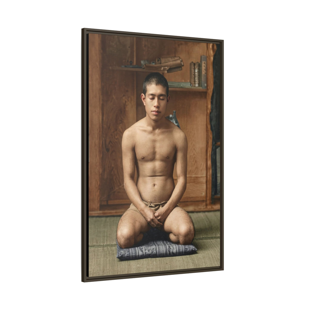 celibataire 025 | Framed Vintage Photo - Matte Canvas