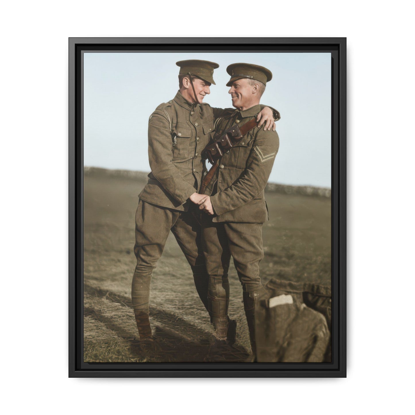 paire 021 | Framed Vintage Photo - Matte Canvas