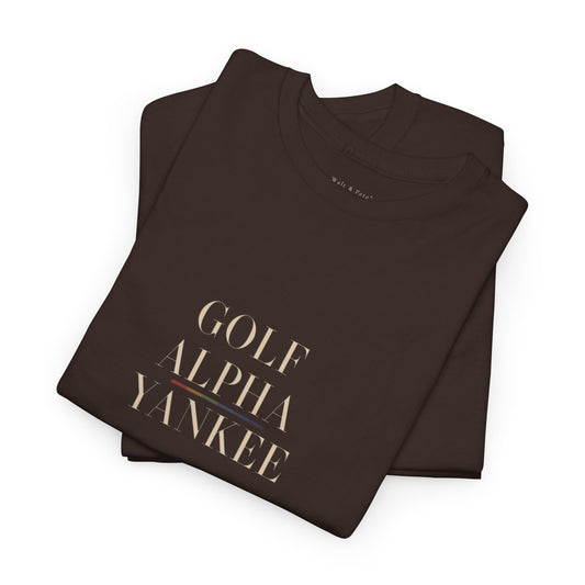 golf alpha yankee pride shirt 