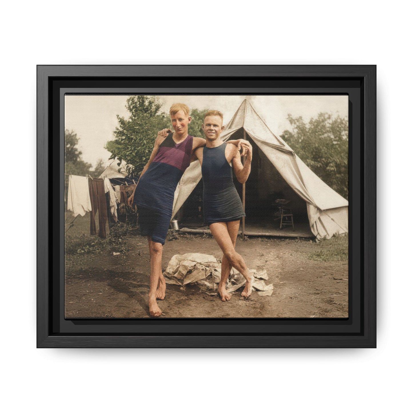 nager 040 | Framed Vintage Photo - Matte Canvas