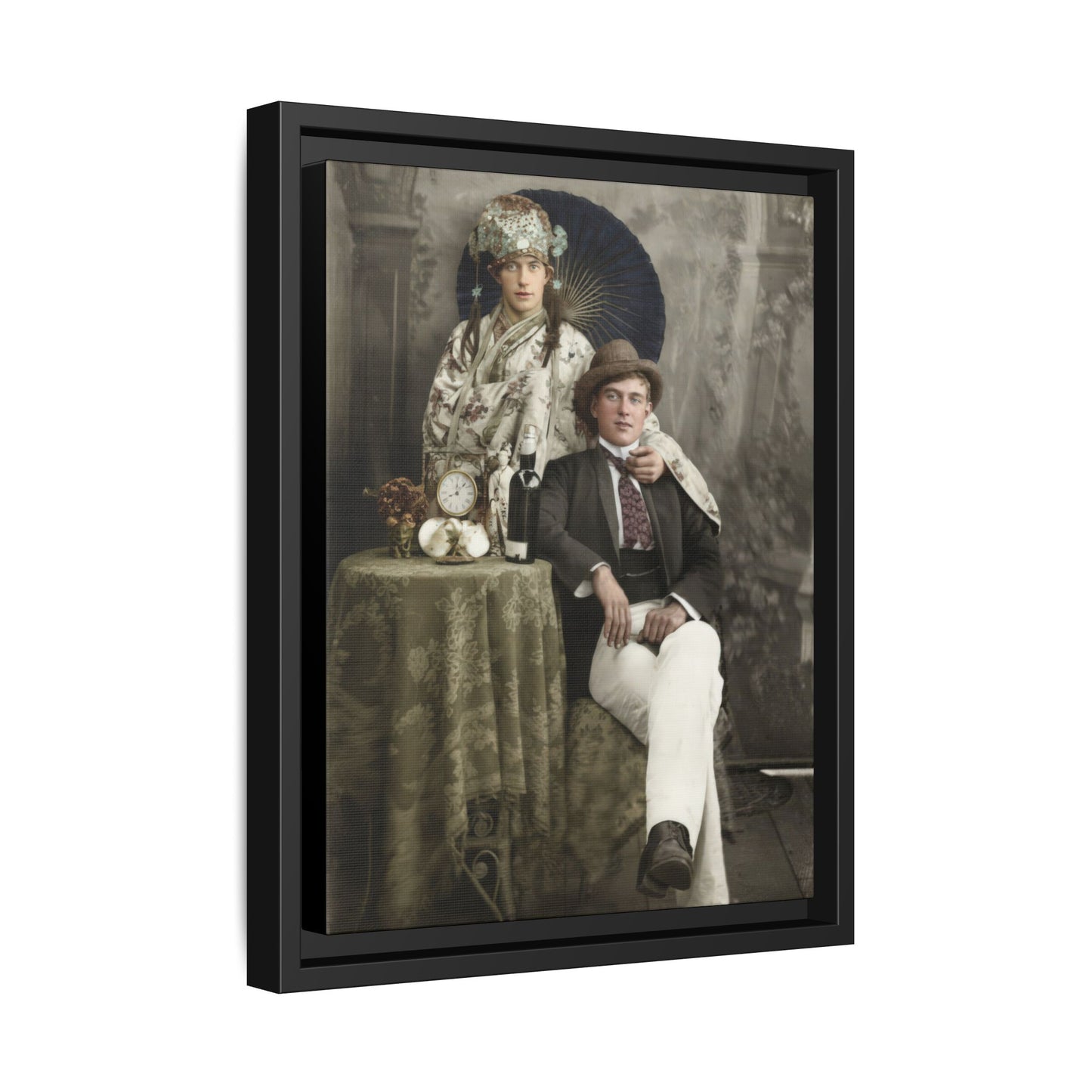paire 009 | Framed Vintage Photo - Matte Canvas