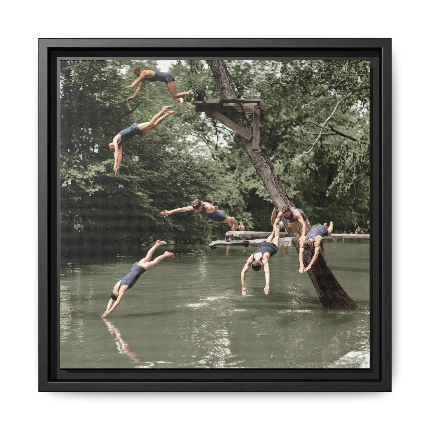 nager 005 | Framed Vintage Photo - Matte Canvas