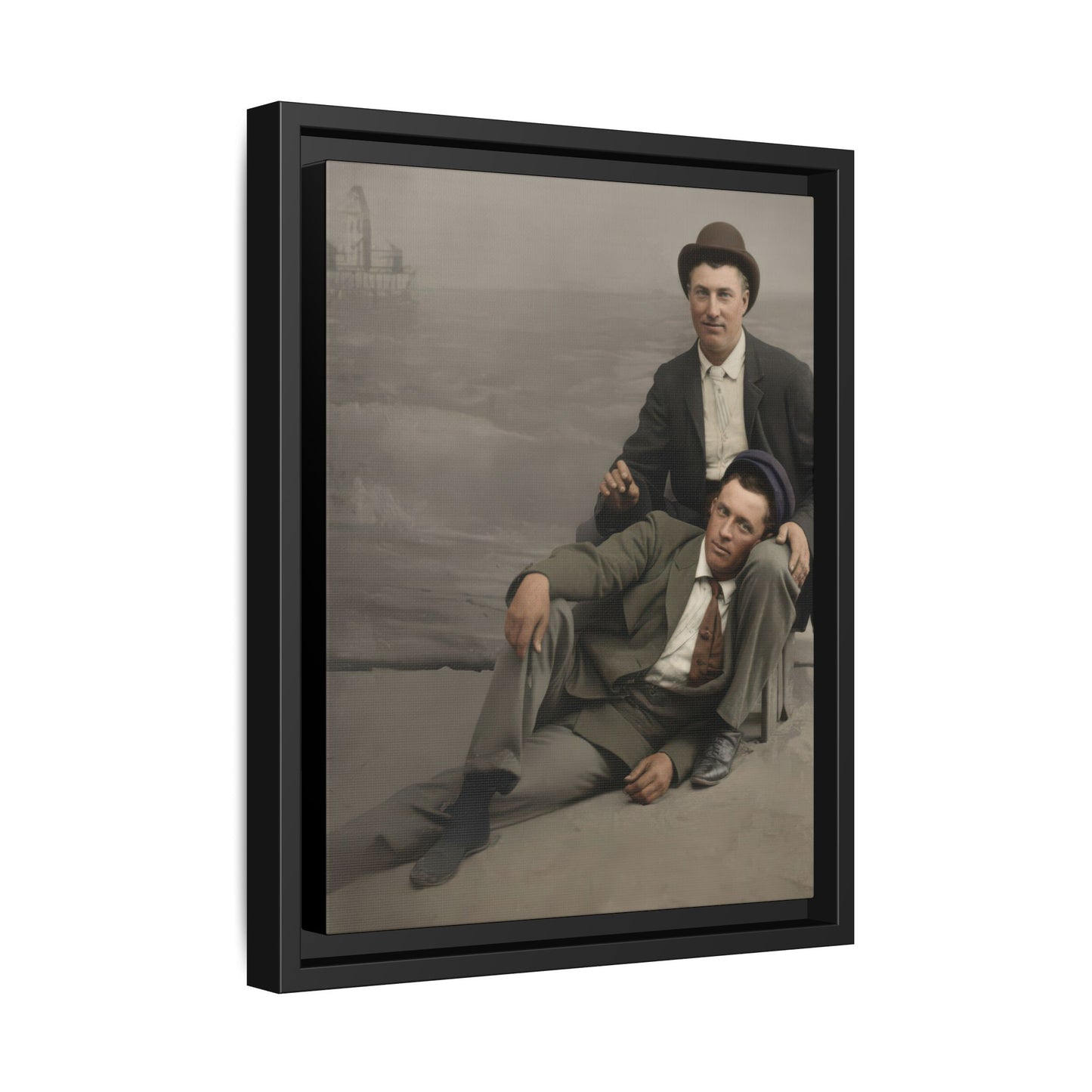 paire 093 | Framed Vintage Photo - Matte Canvas