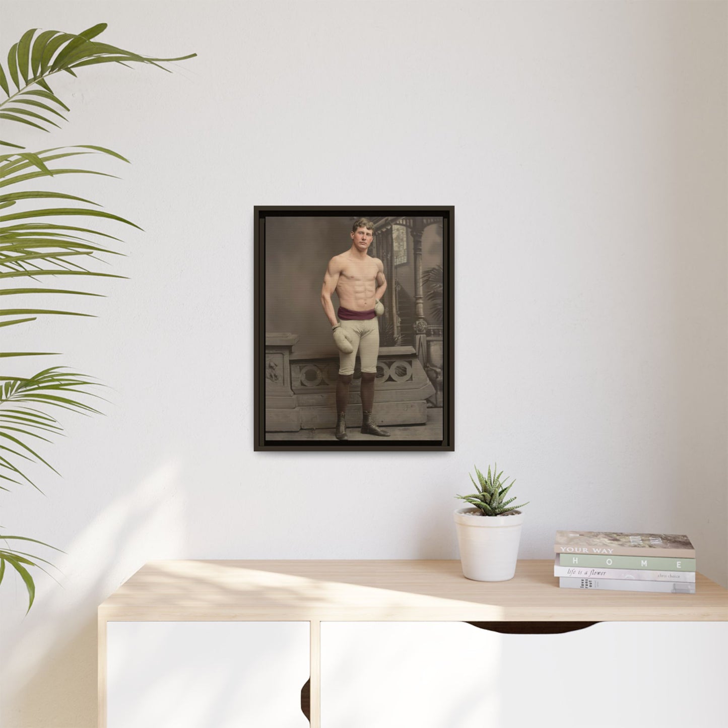 athlétisme 008 | Framed Vintage Photo - Matte Canvas