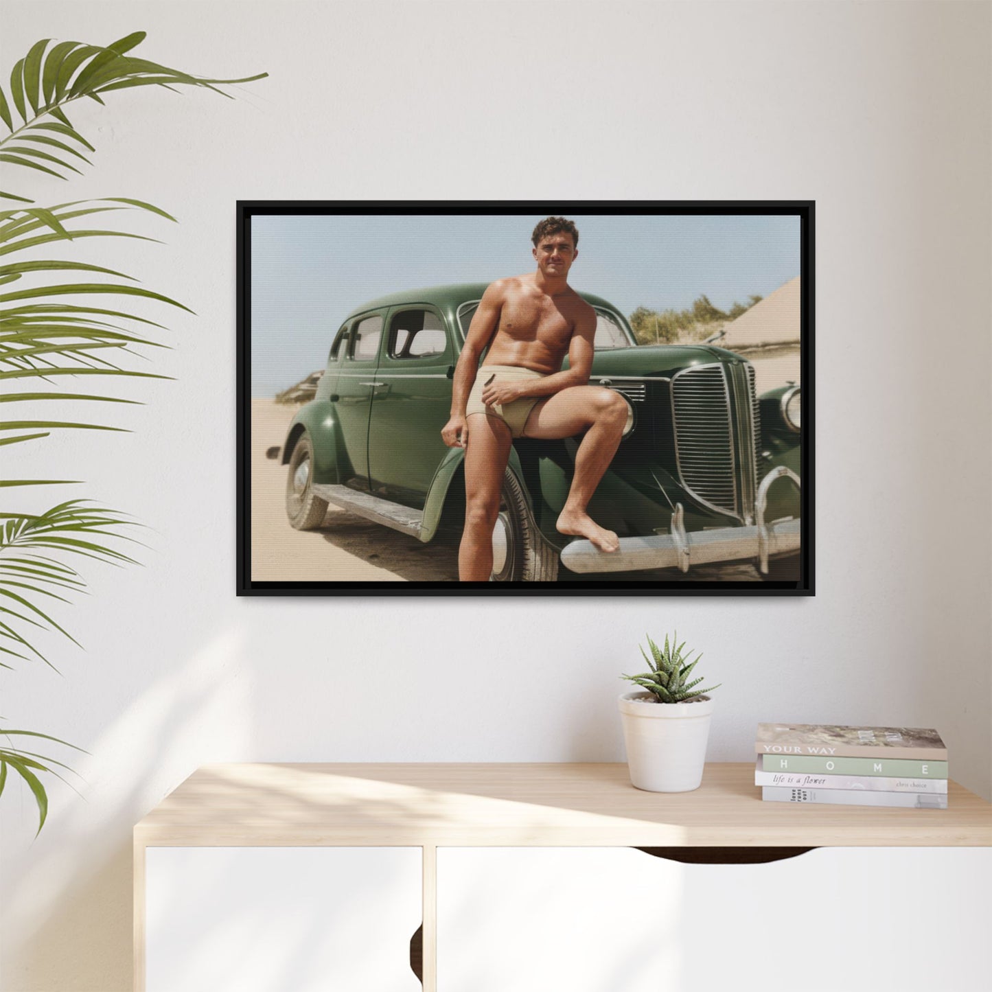 nager 022 | Framed Vintage Photo - Matte Canvas
