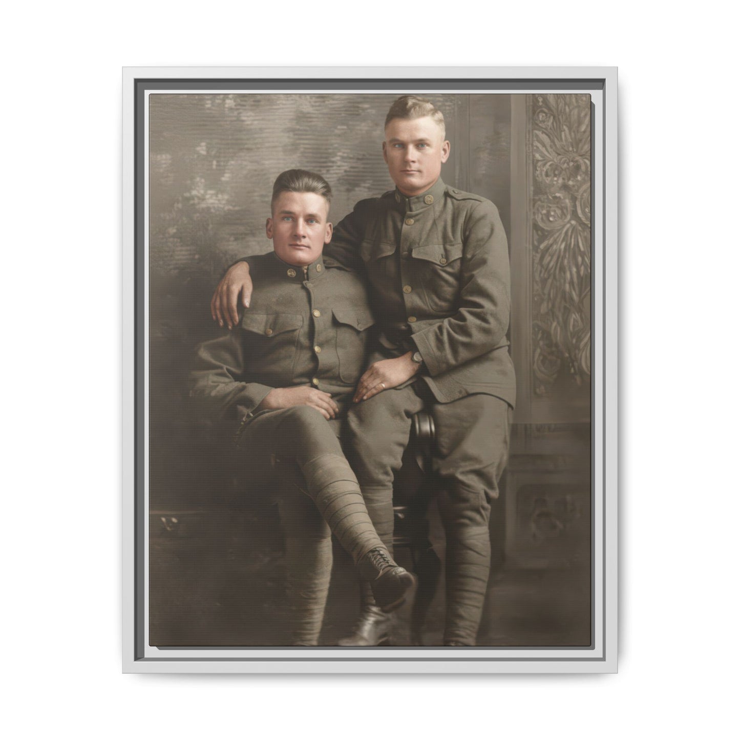 paire 114 | Framed Vintage Photo - Matte Canvas