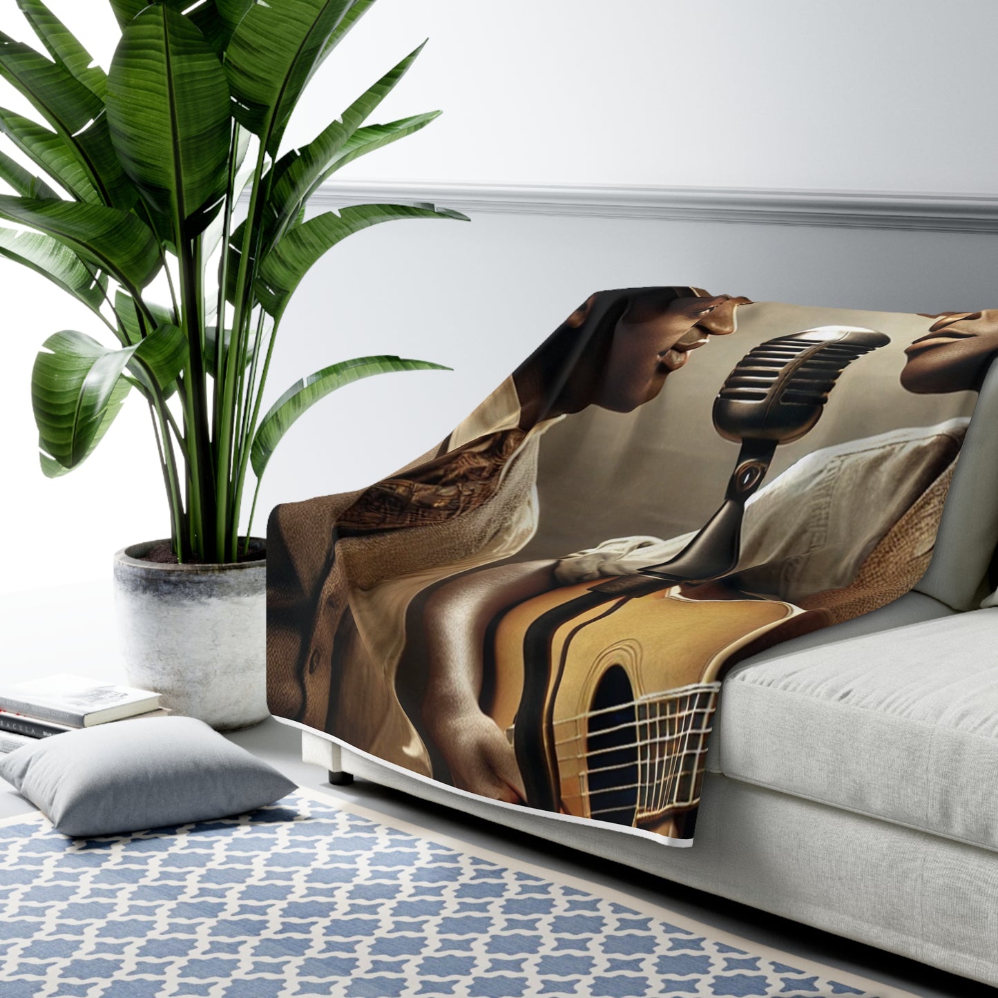 Heirloom Sherpa Blanket – Missing Grant 014 Figure Premium fleece throw · 50x60, 60x80
