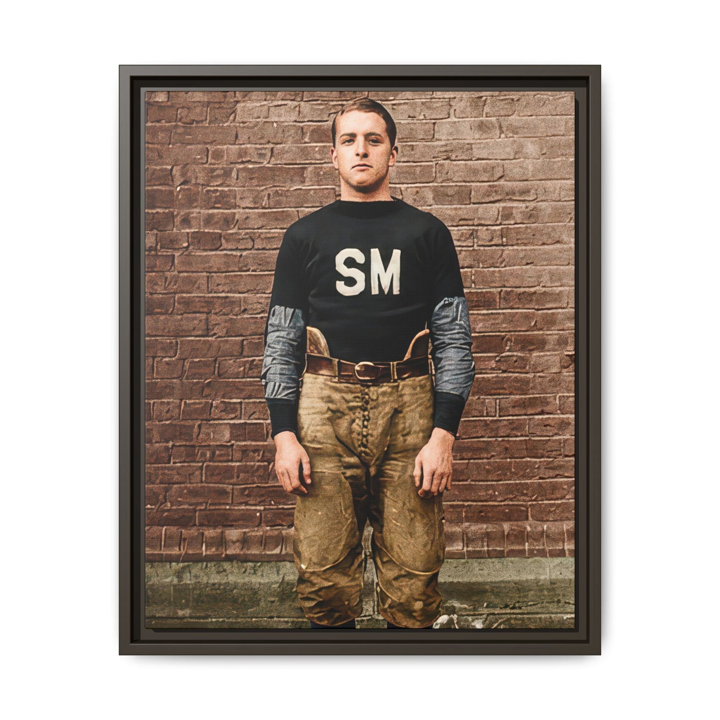 athlétisme 040 | Framed Vintage Photo - Matte Canvas