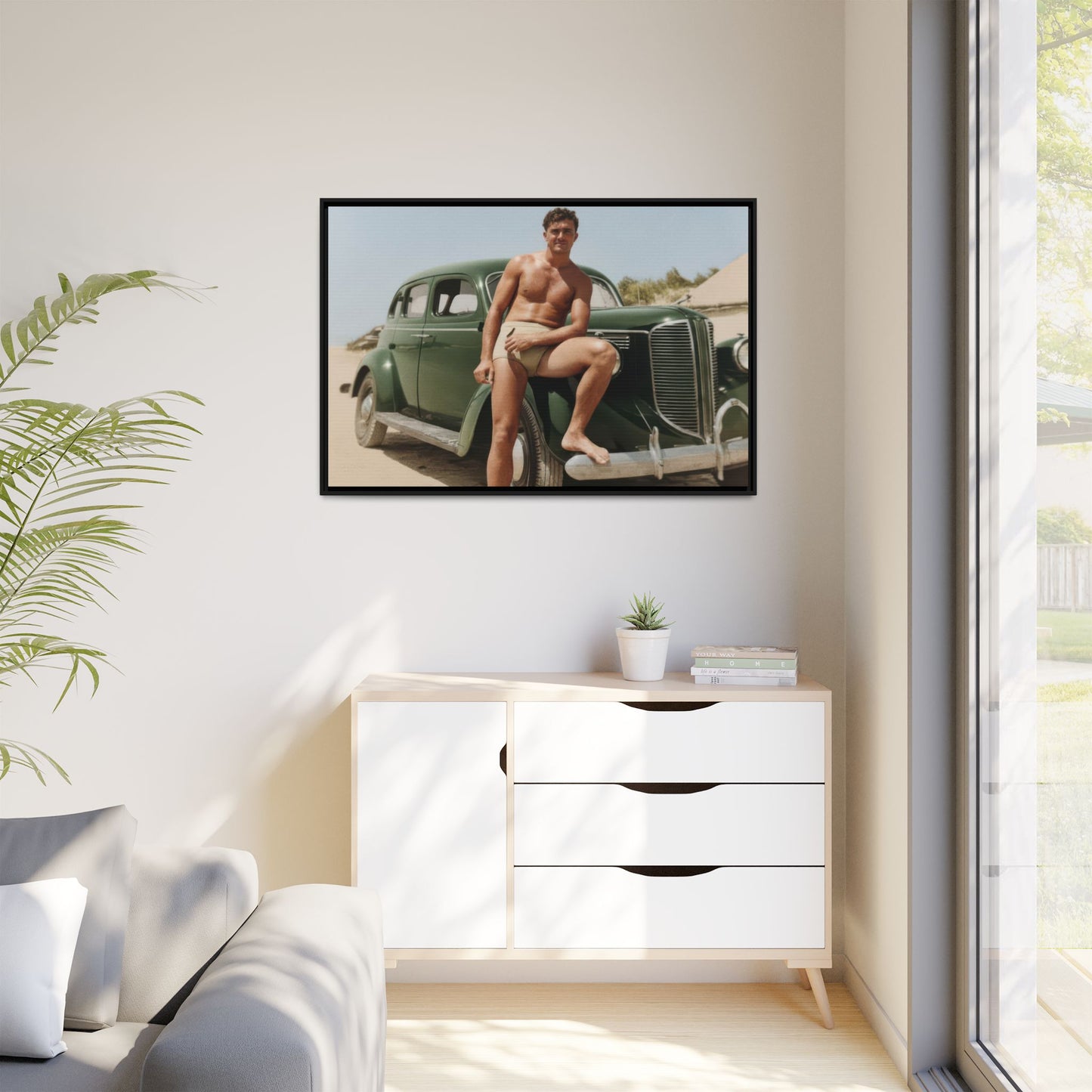 nager 022 | Framed Vintage Photo - Matte Canvas