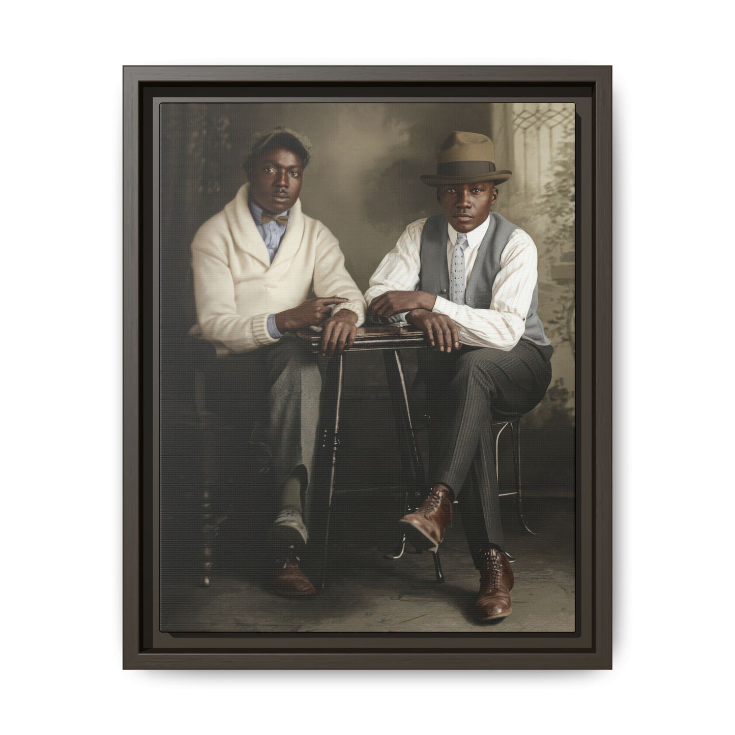 historic african american portrait early 1900s studio photo wall art