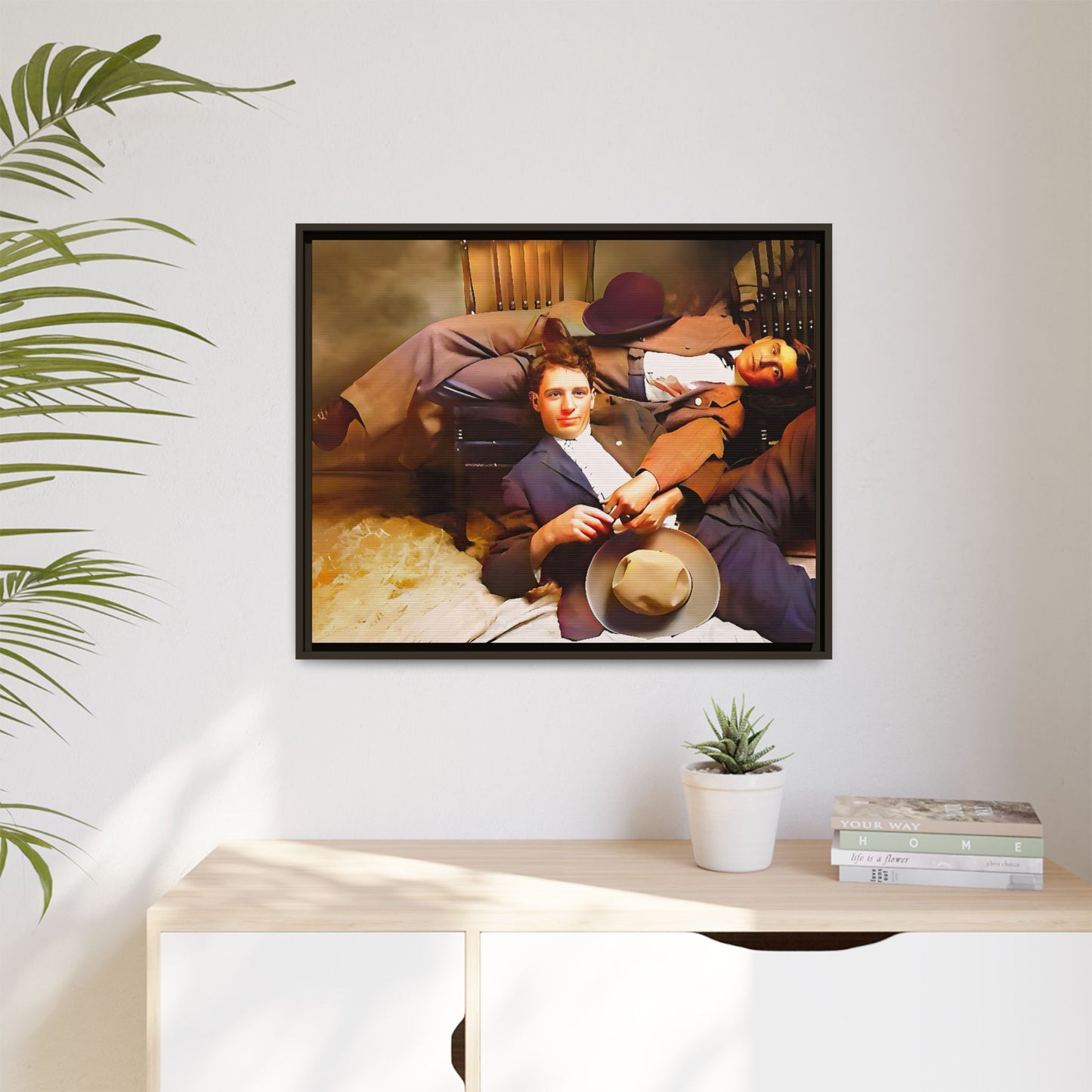 paire 020 | Matte Canvas Framed - Multi-color 30 x 24