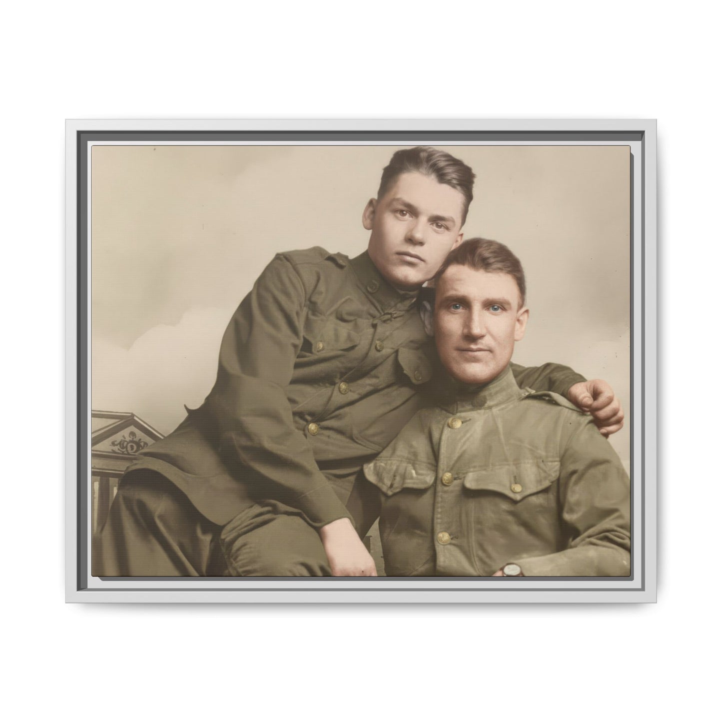 paire 026 | Framed Vintage Photo - Matte Canvas
