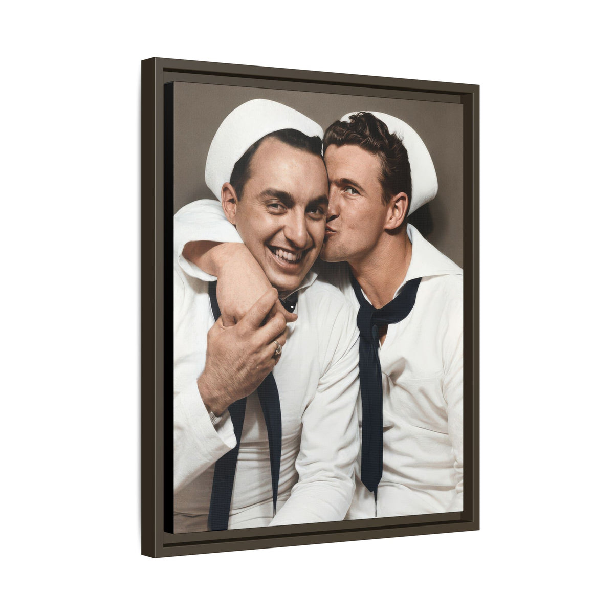 paire 155 | Framed Vintage Photo - Matte Canvas