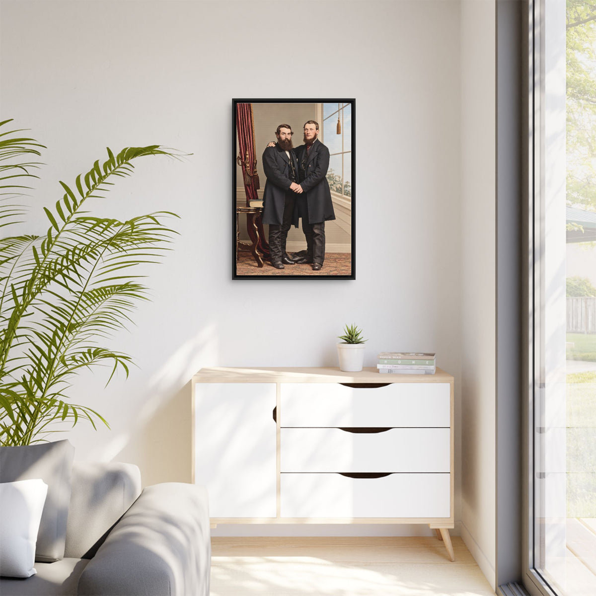 paire 022 | Framed Vintage Photo - Matte Canvas