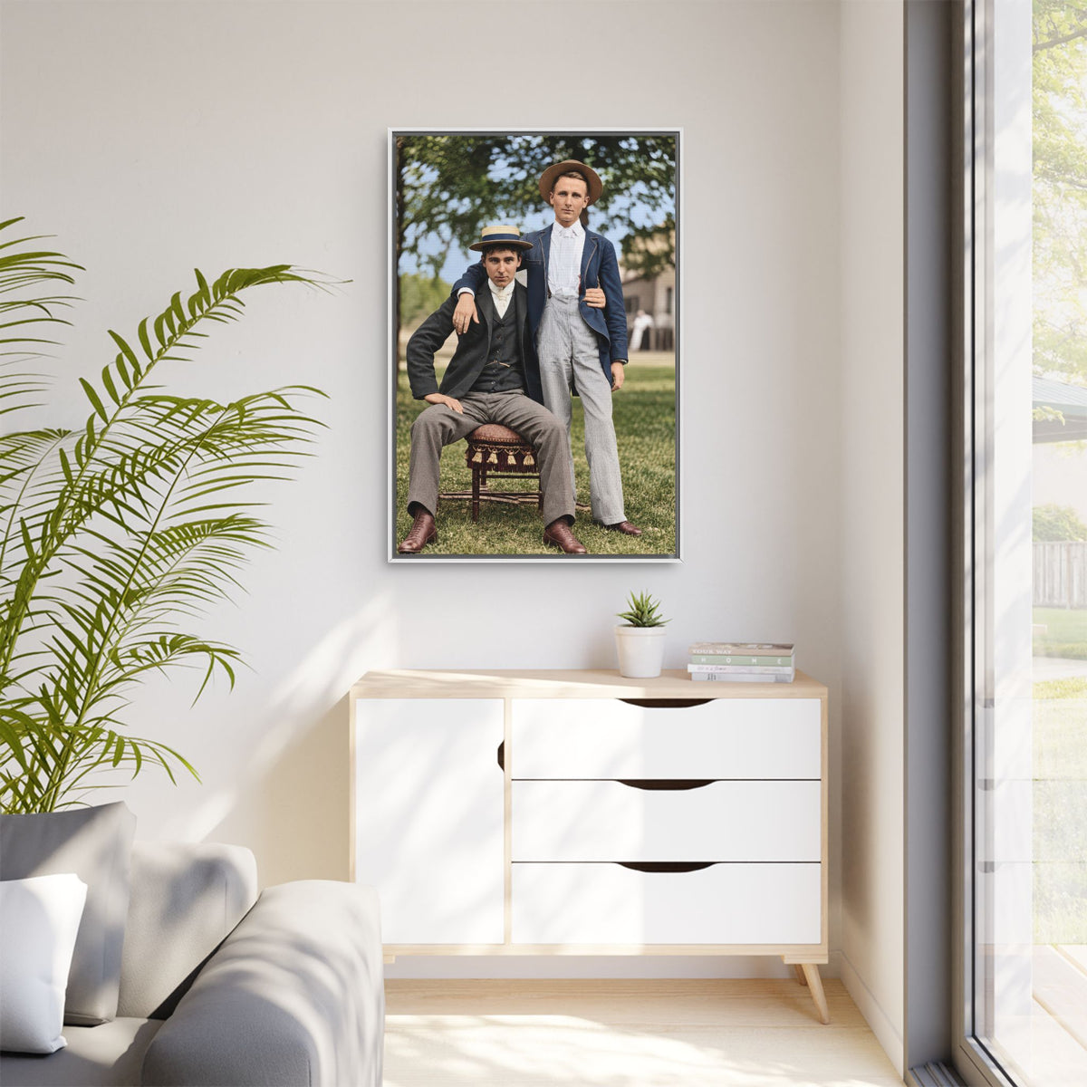 paire 167 | Framed Vintage Photo - Matte Canvas