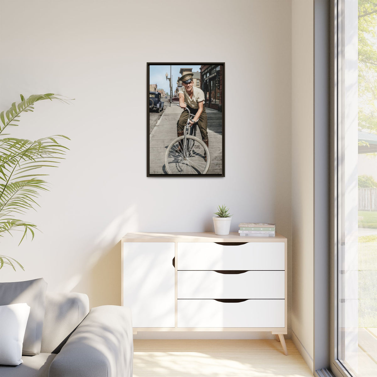 celibataire 007 | Framed Vintage Photo - Matte Canvas