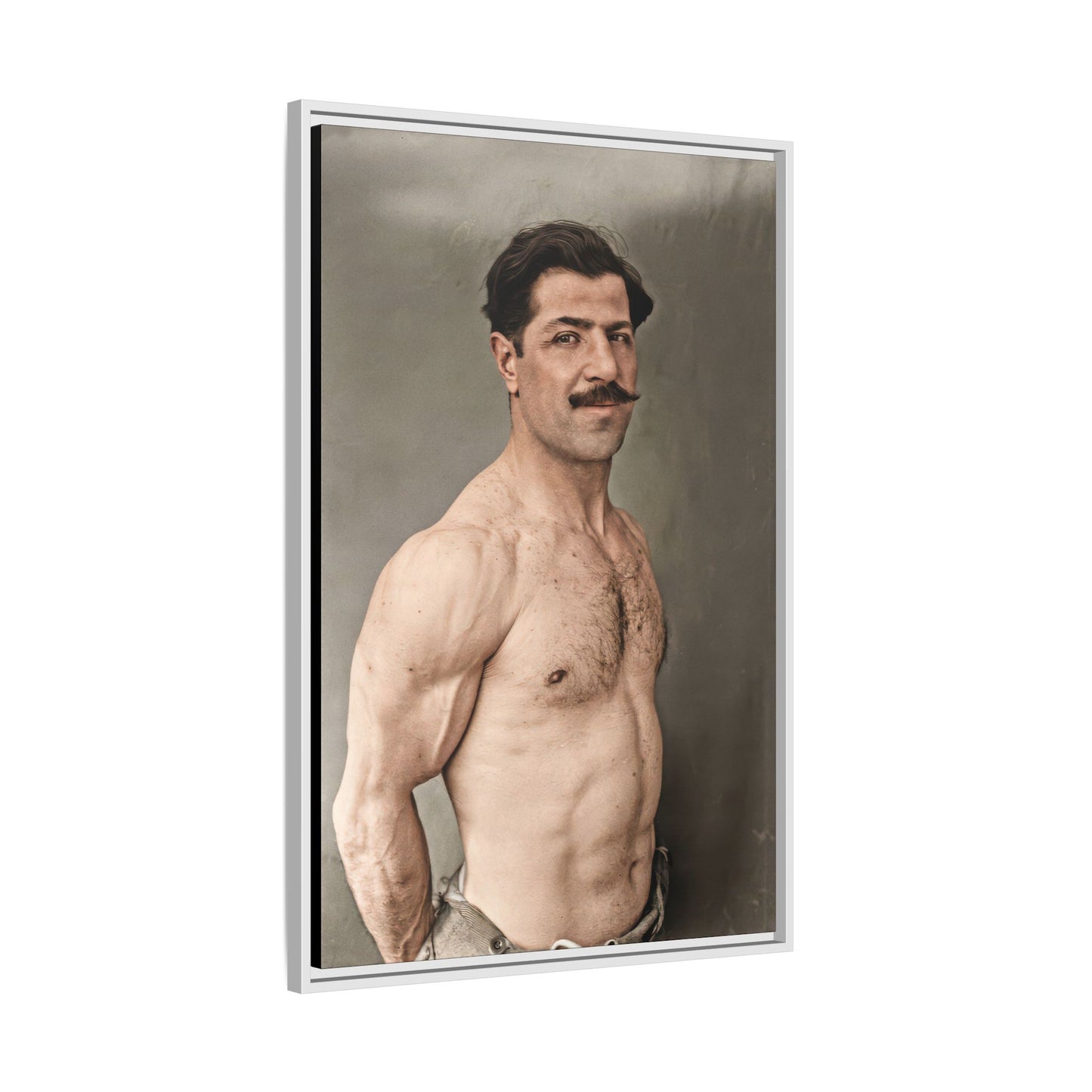 athlétisme 024 | Framed Vintage Photo - Matte Canvas