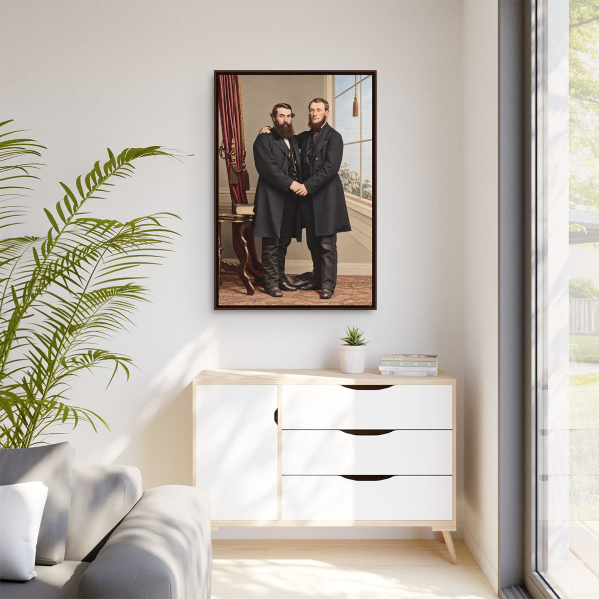 paire 022 | Framed Vintage Photo - Matte Canvas