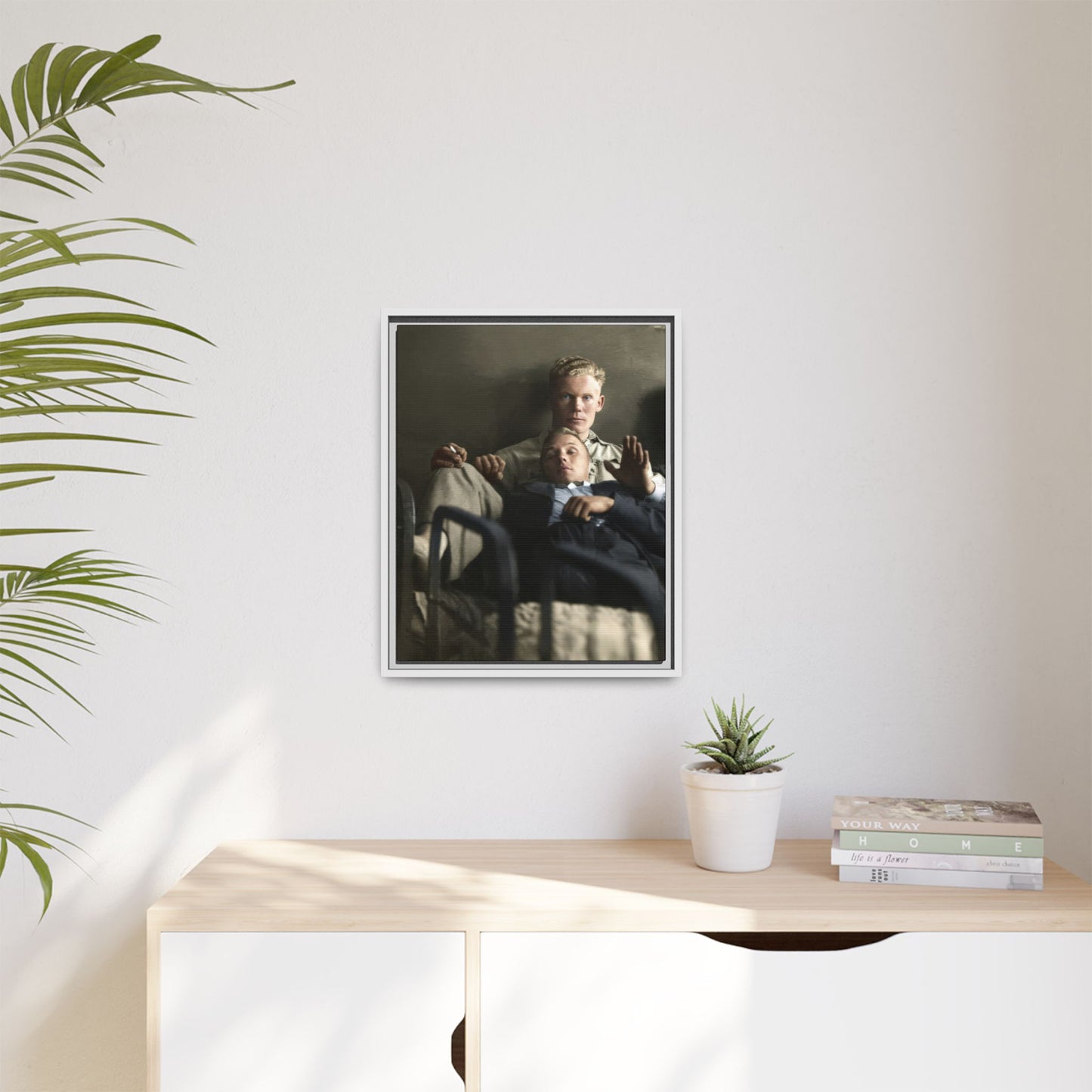 paire 046 | Framed Vintage Photo - Matte Canvas