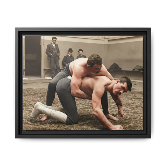 athlétisme 007 | Framed Vintage Photo - Matte Canvas