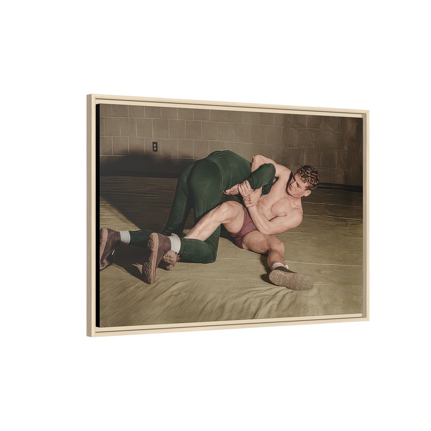 athlétisme 032 | Framed Vintage Photo - Matte Canvas