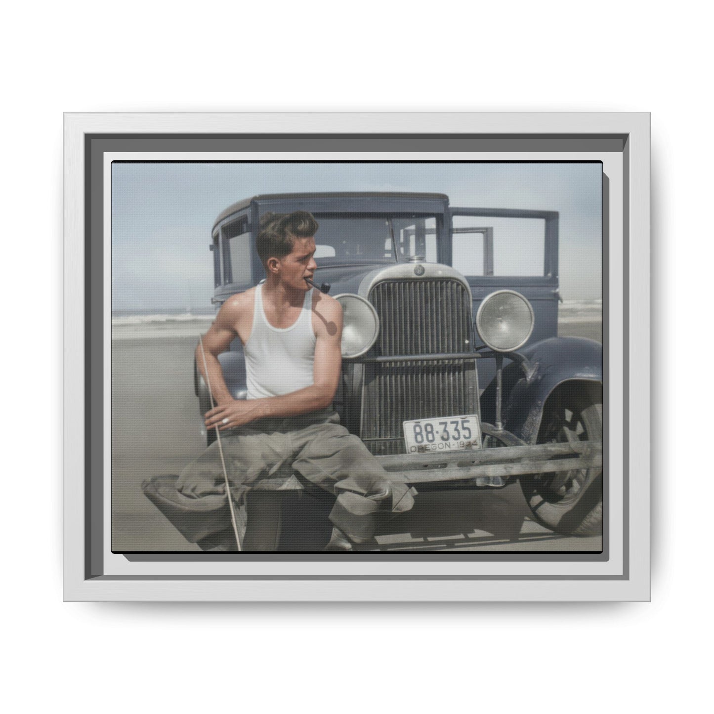 celibataire 008 | Framed Vintage Photo - Matte Canvas