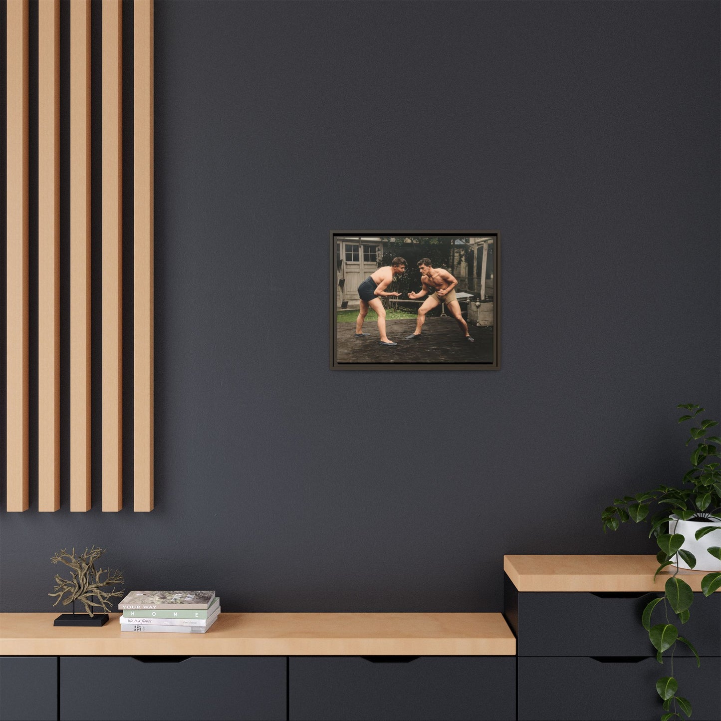 athlétisme 033 | Framed Vintage Photo - Matte Canvas