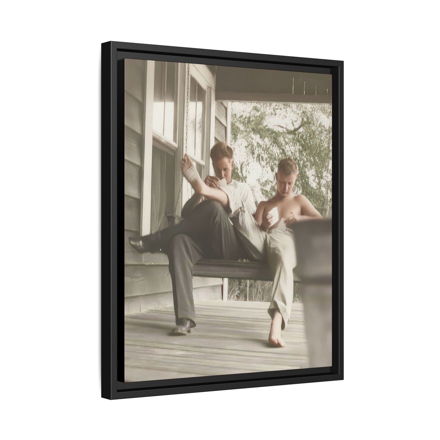paire 051 | Framed Vintage Photo - Matte Canvas