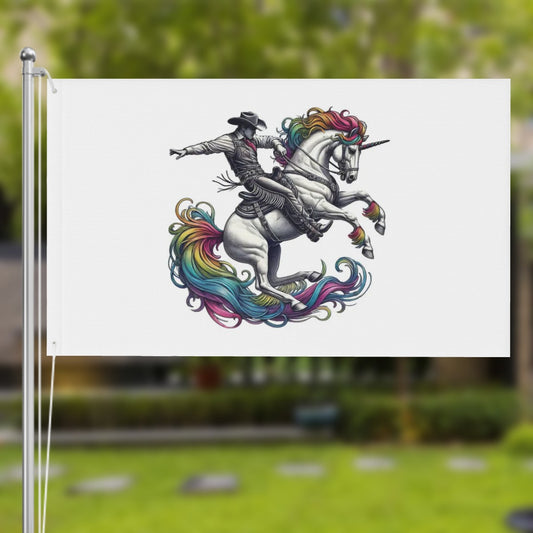 Rainbow Riders Flag | Celebrate Diversity and School Spirit | 3 x 5 Three-Layer Outdoor Decor Flags Double Sided