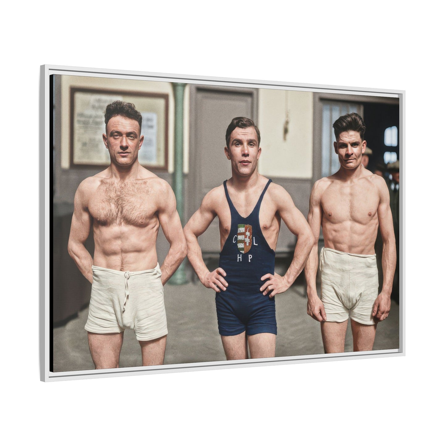 athlétisme 043 | Framed Vintage Photo - Matte Canvas