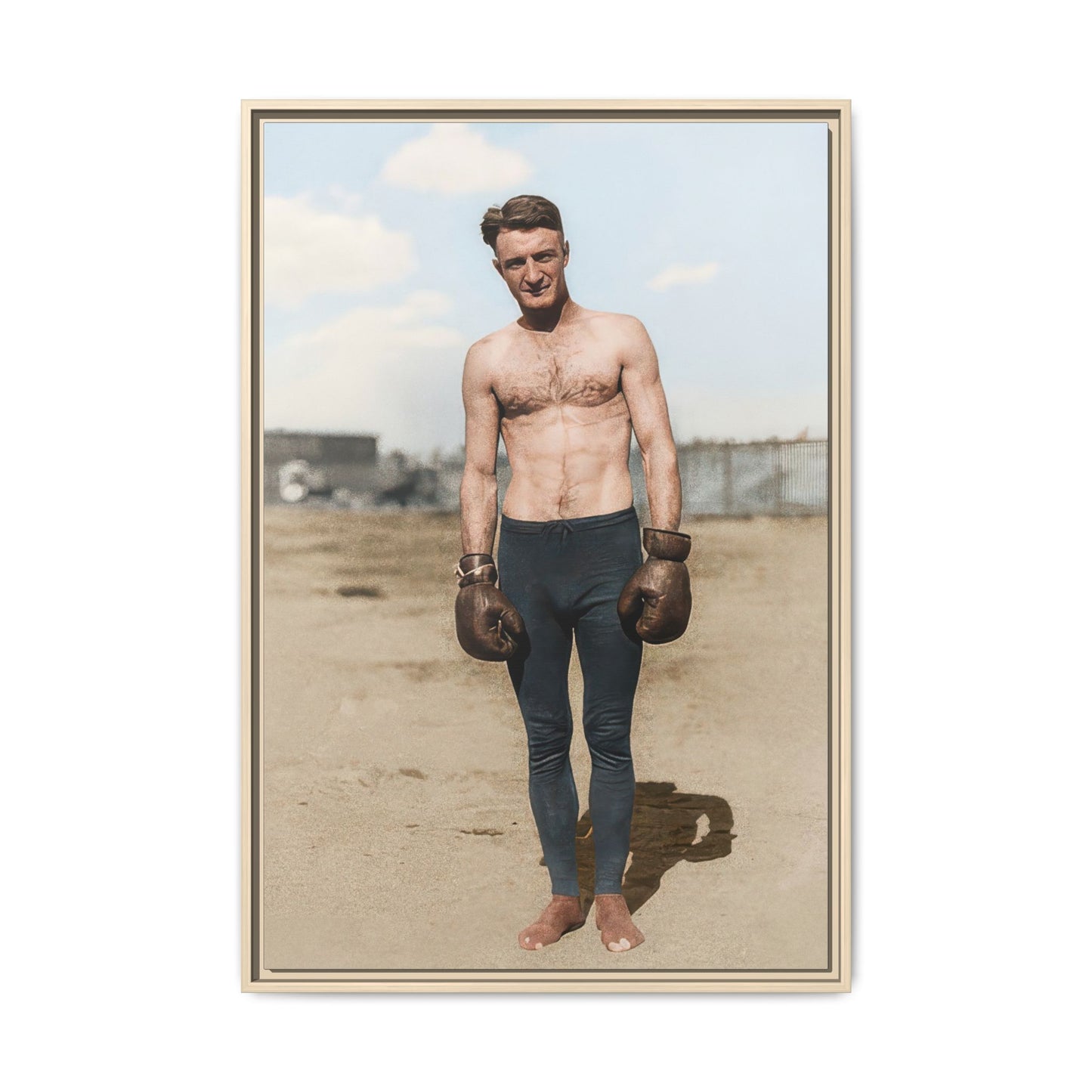 Copy of athlétisme 039 | Framed Vintage Photo - Matte Canvas