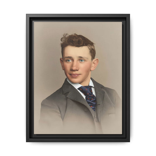 celibataire 038 | Framed Vintage Photo - Matte Canvas