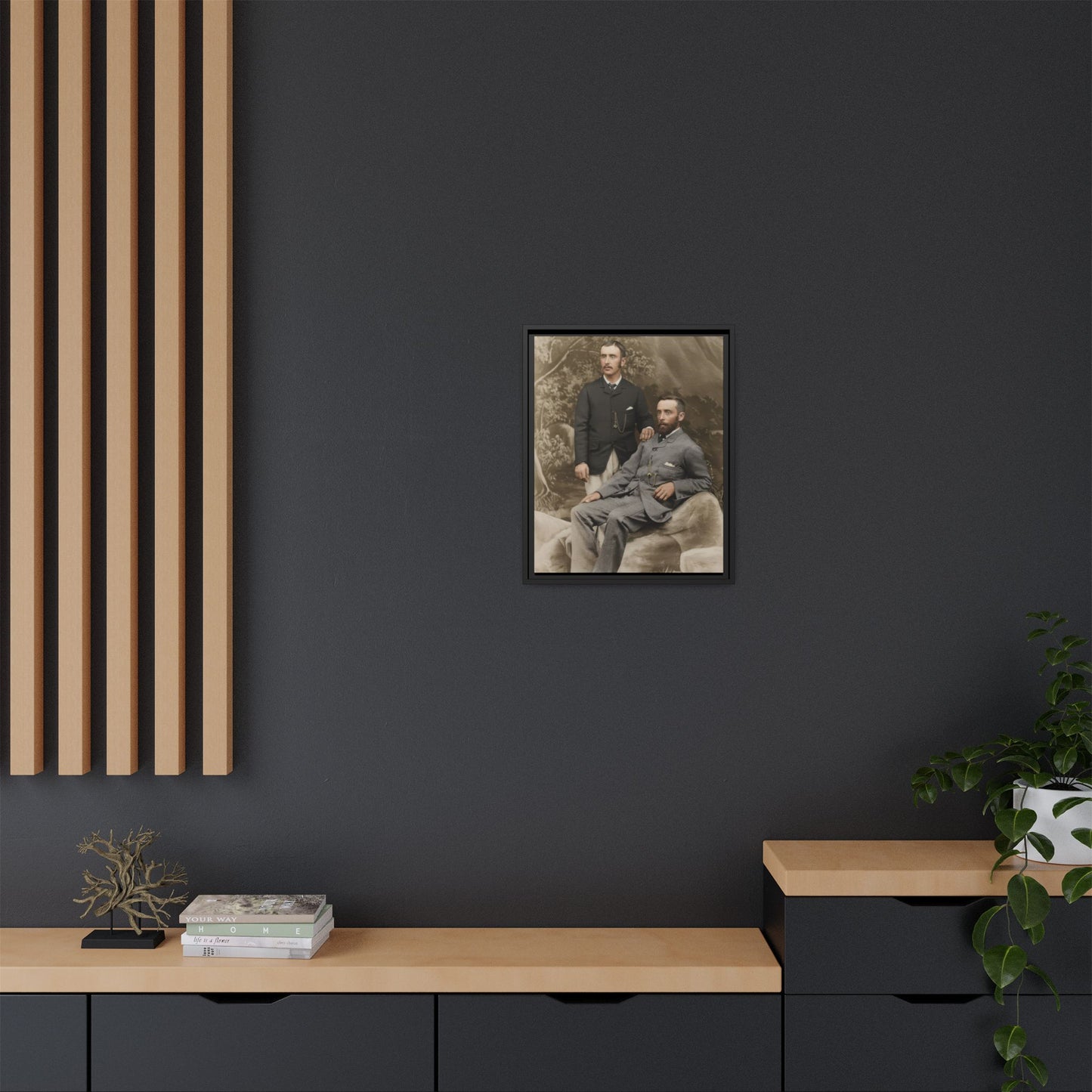 paire 122 | Framed Vintage Photo - Matte Canvas