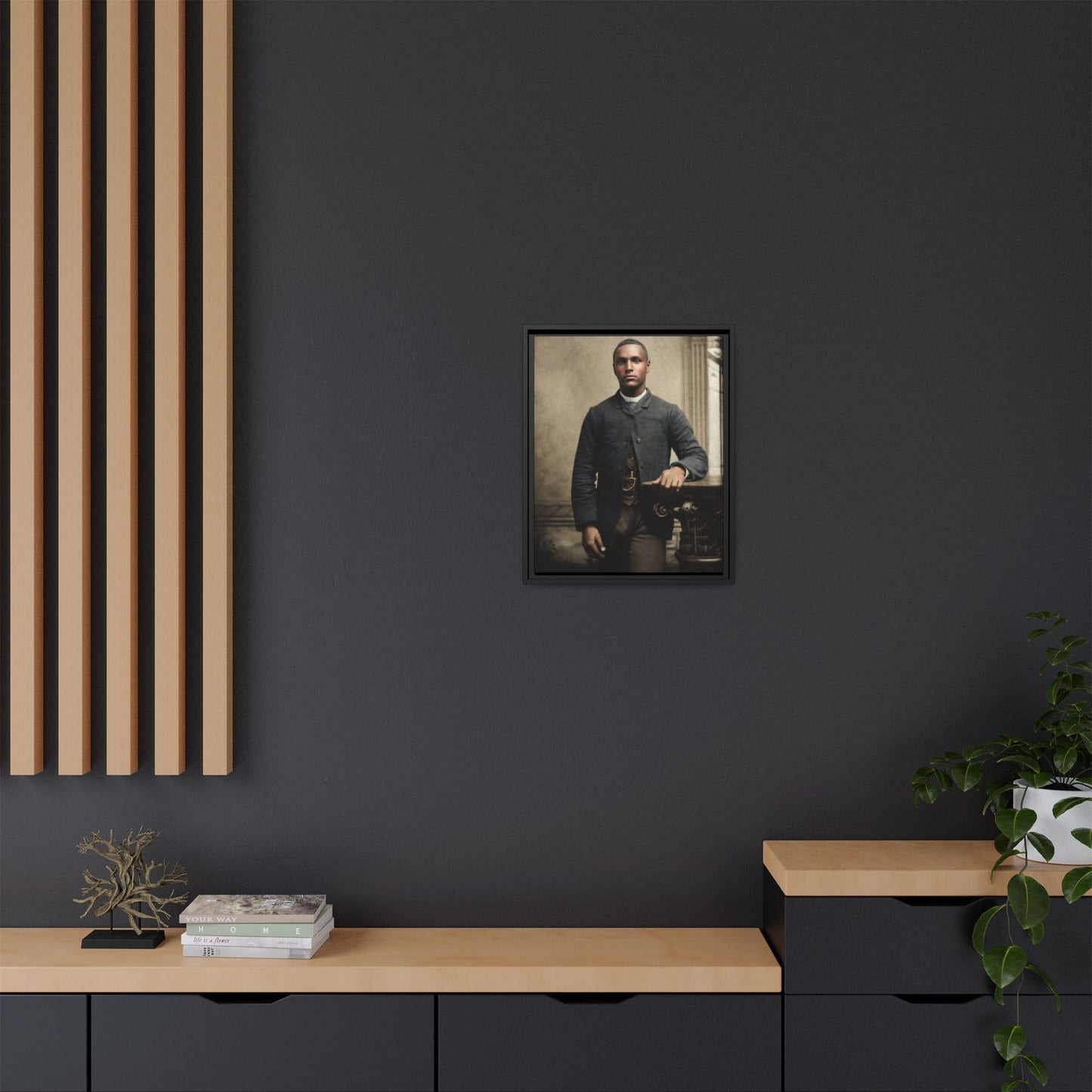 celibataire 036 | Framed Vintage Photo - Matte Canvas
